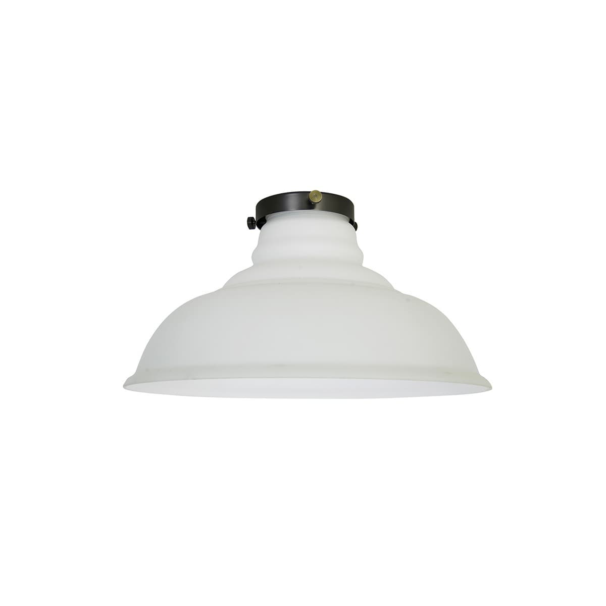 Manor 350mm Barn Shade in Frosted Opal Glass-img-1