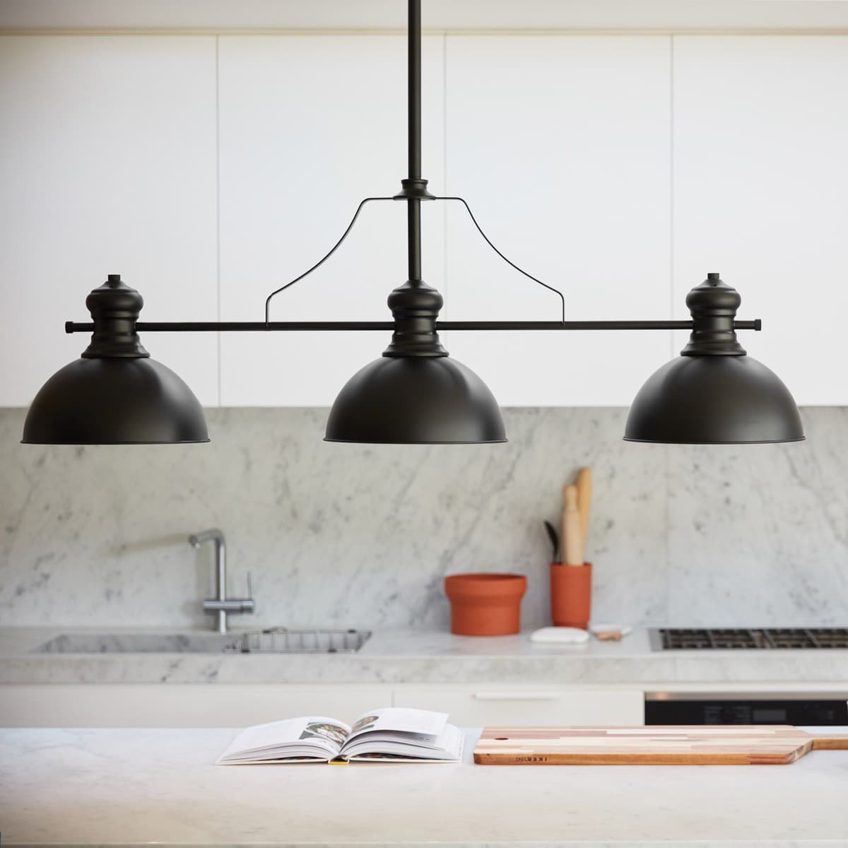 Alfred 3 Light Bar Pendant in Oil Rubbed Bronze-img-3