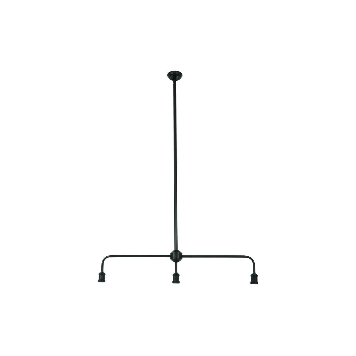 Manor 3 Light Bar Pendant in Black