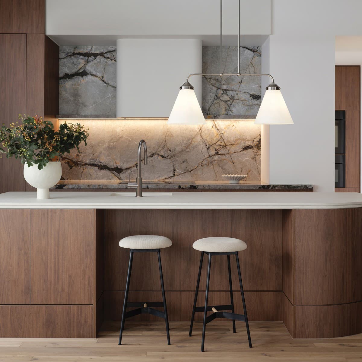 Chrysler 2 Light Bar Pendant in Antique Nickel