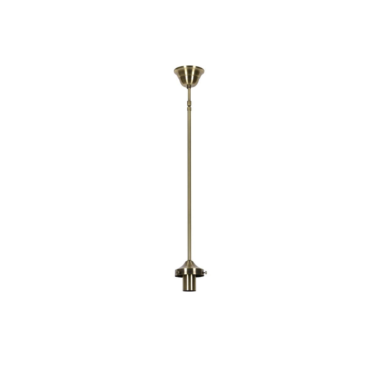 Chrysler 1 Light Adjustable Rod Suspension in Antique Brass-img-1