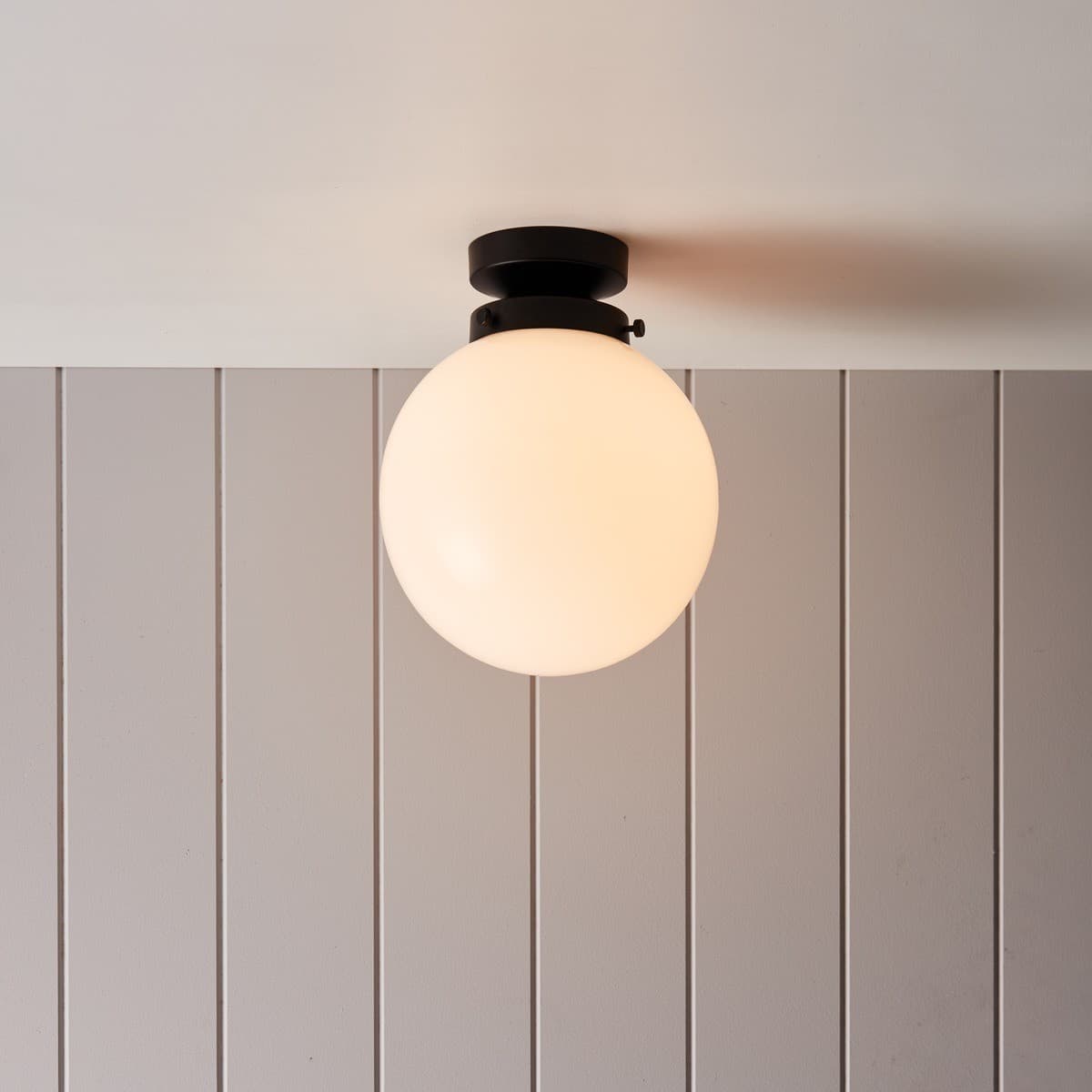 Chrysler Small Round Shade in Gloss Opal Glass-img-3