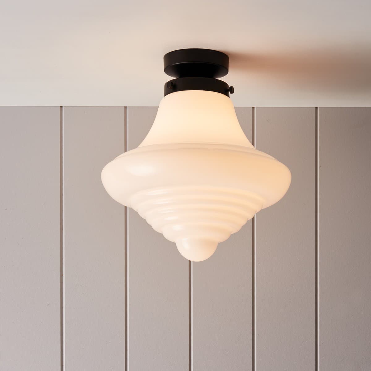 Chrysler Small Tier Shade in Gloss Opal Glass-img-4