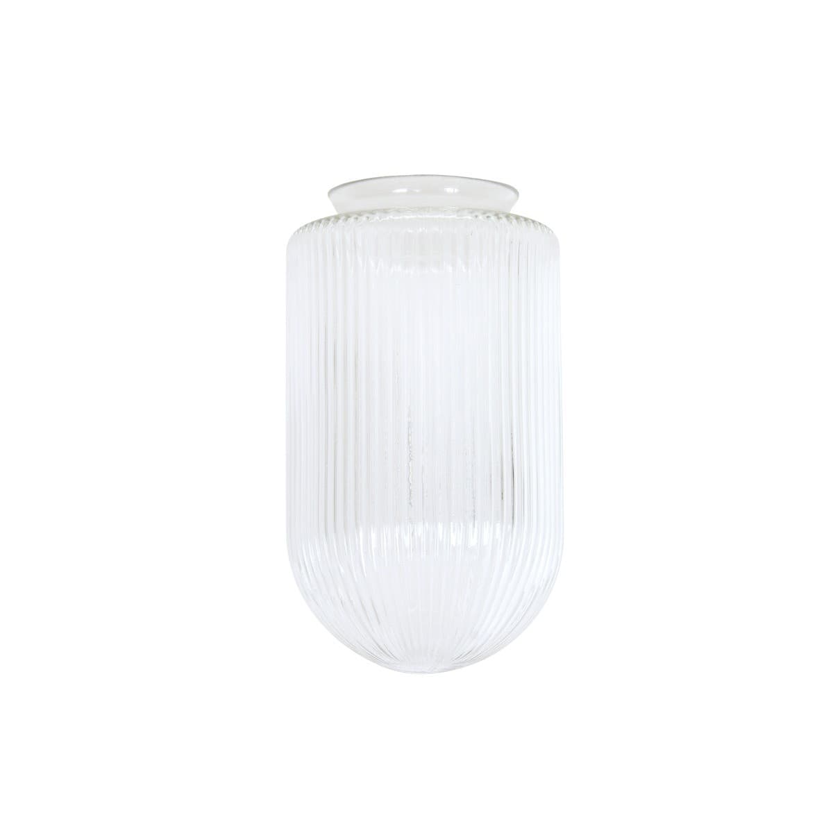 Chrysler Small Ribbed Shade in Clear Glass-img-1