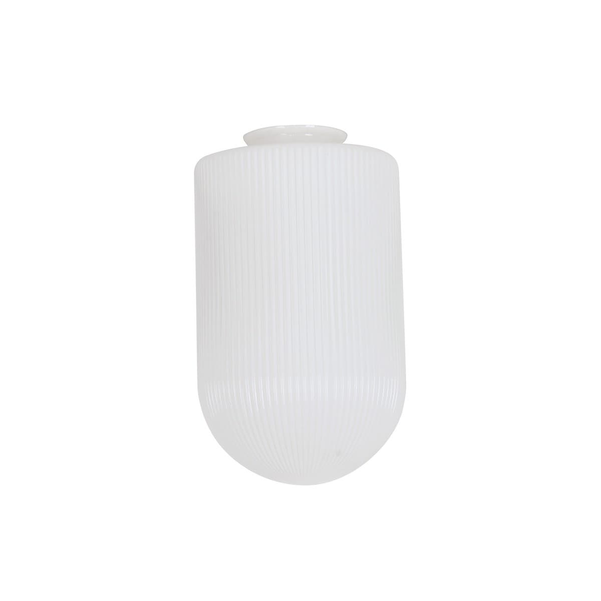 Chrysler Large Ribbed Shade in Gloss Opal Glass-img-1