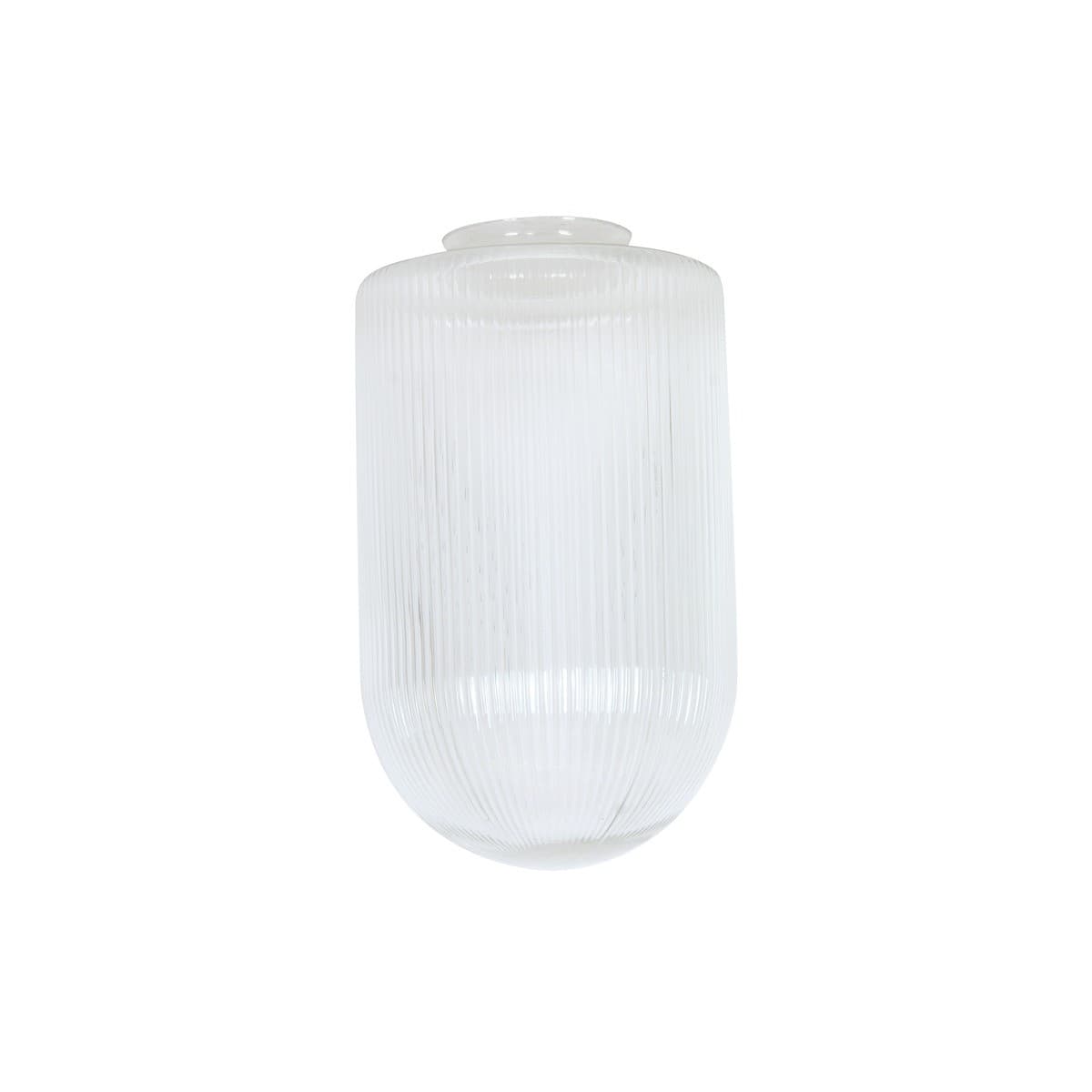 Chrysler Large Ribbed Shade in Clear Glass
