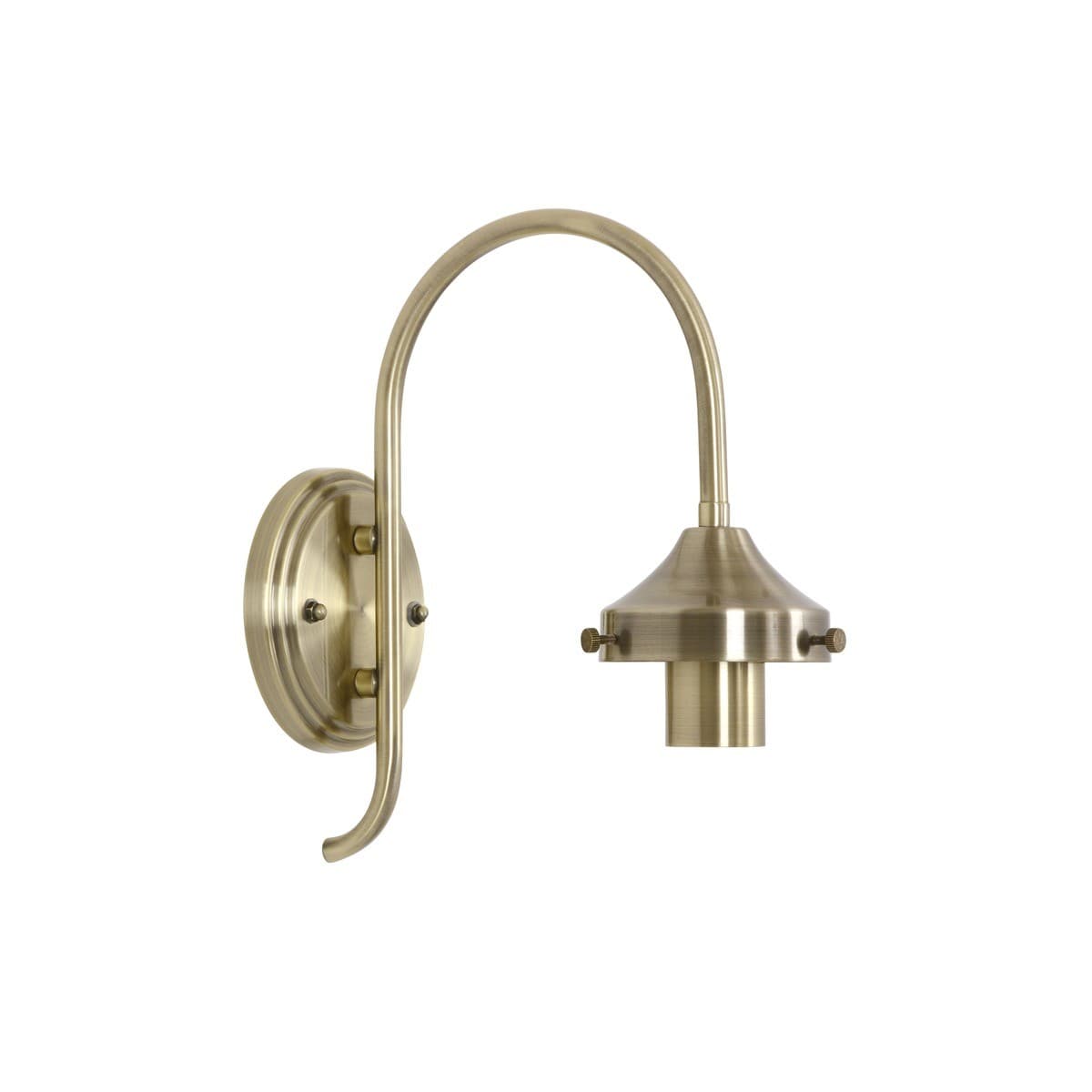 Chrysler 1 Light IP44 Wall Bracket in Antique Brass-img-1