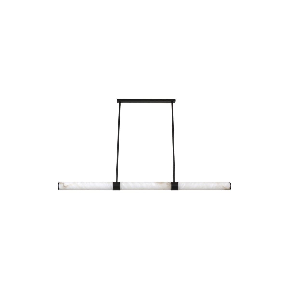 Made by Mayfair Luella 1.5m LED Colour-Shifting Pendant in Black with Spanish Alabaster-img-1
