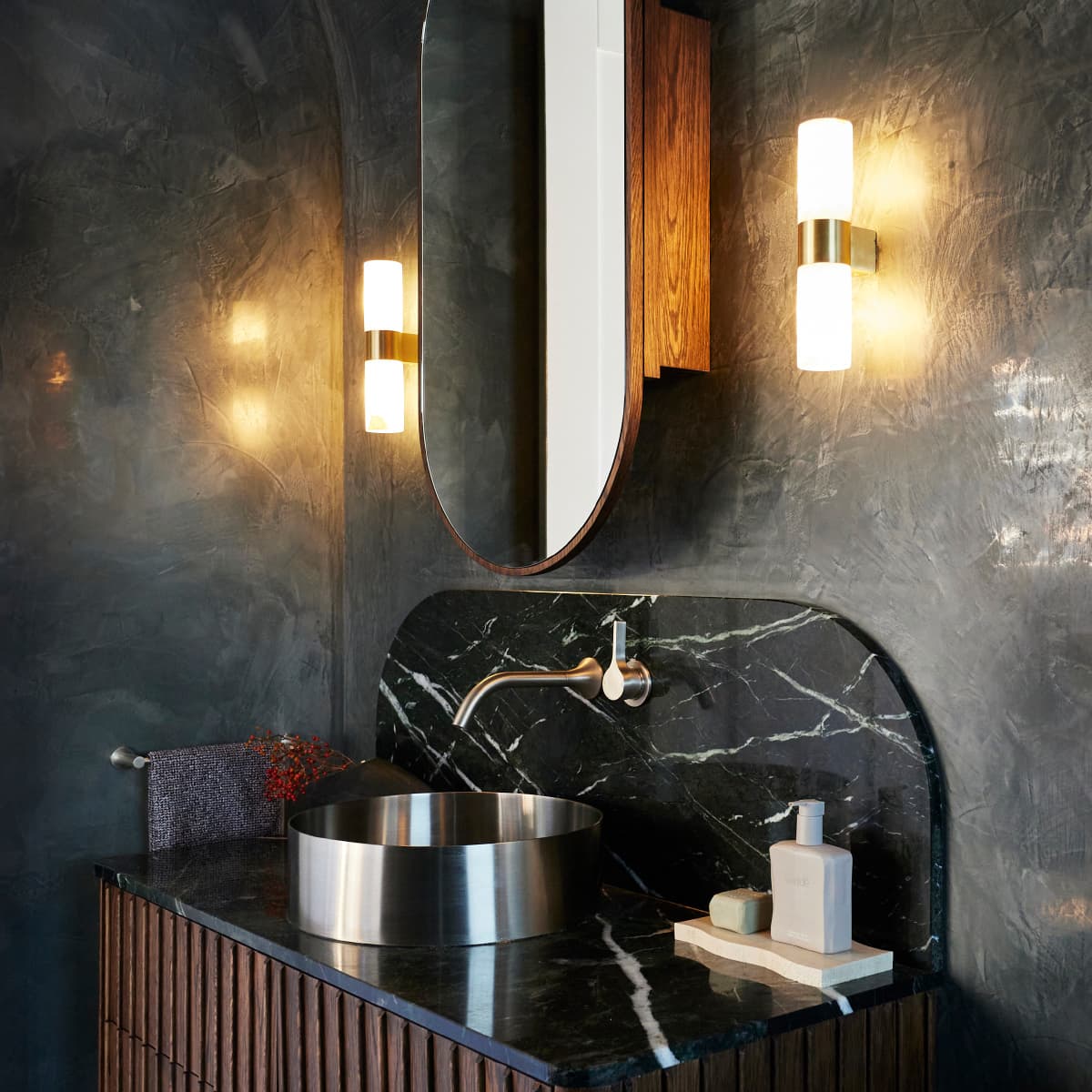 Made by Mayfair Luella 2 Light Wall Bracket in Solid Brass with Spanish Alabaster-img-6