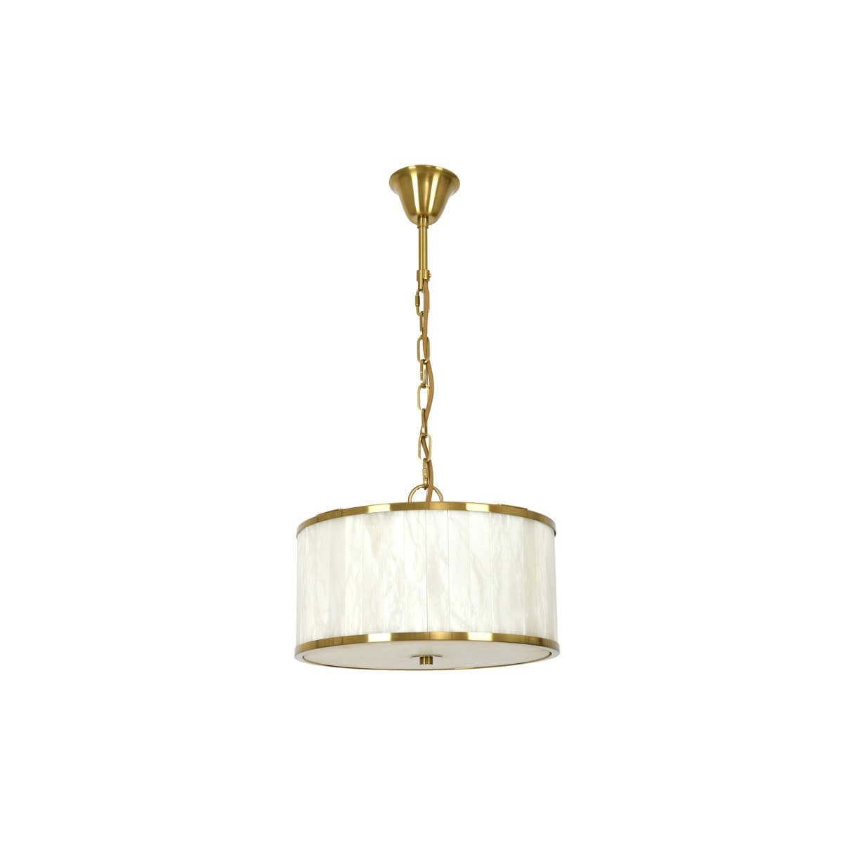 Made by Mayfair Ariana 4 Light Pendant in Aged Brass with Spanish Alabaster-img-1