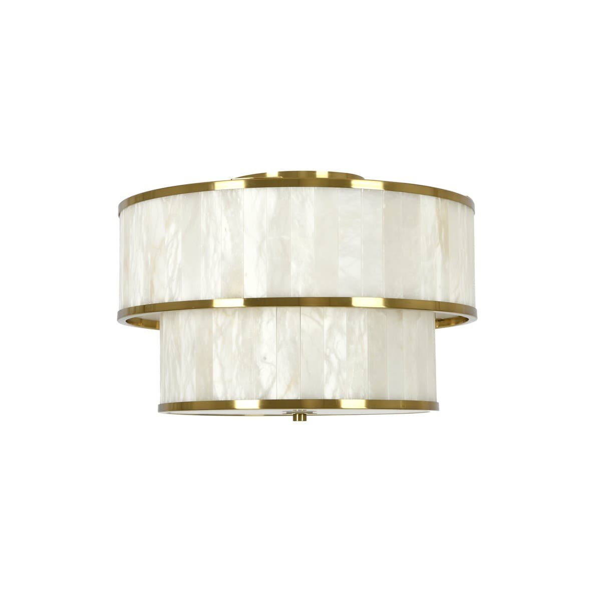 Made by Mayfair Ariana 6+4 Light Pendant in Aged Brass with Spanish Alabaster-img-2