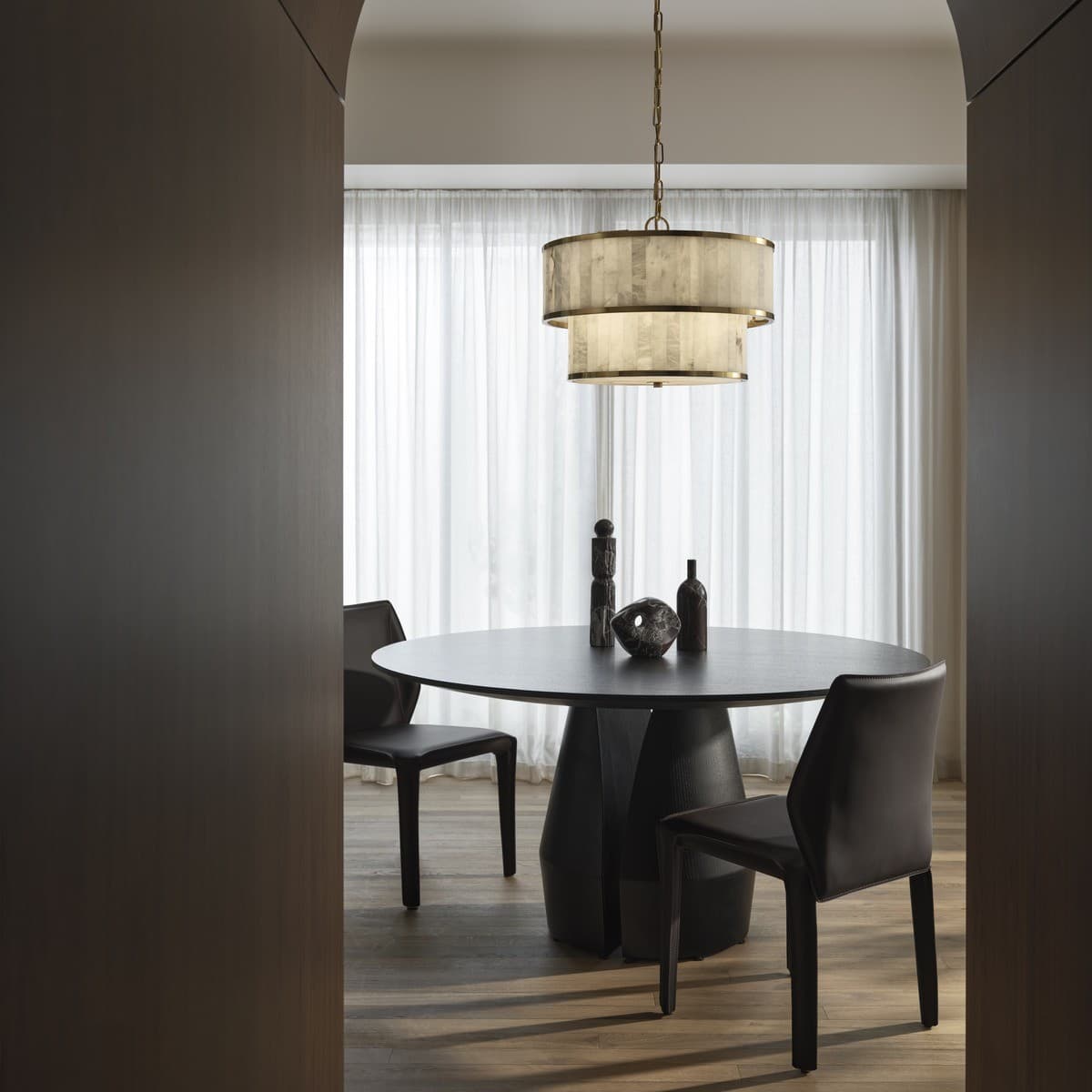 Made by Mayfair Ariana 6+4 Light Pendant in Aged Brass with Spanish Alabaster-img-4