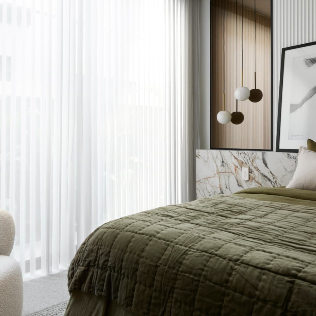 Made By Mayfair Lucent 1 Light 100mm Pendant in Solid Brass with Spanish Alabaster-img-4