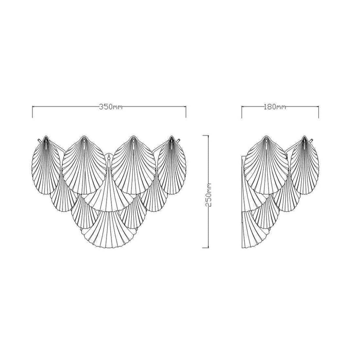 Adele 3 Light Wall Bracket in Antique Brass with Clear Glass-img-2