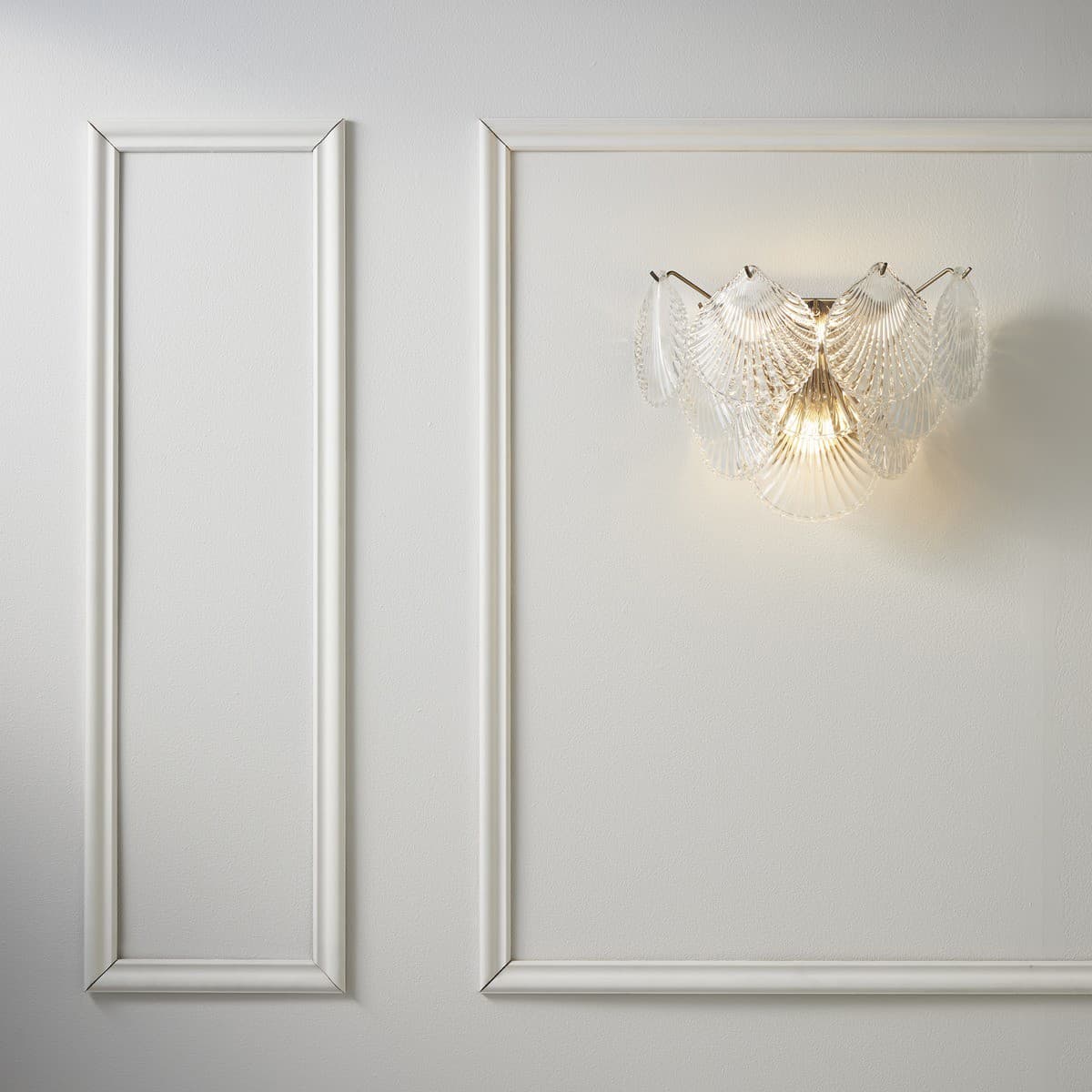 Adele 3 Light Wall Bracket in Antique Brass with Clear Glass-img-3