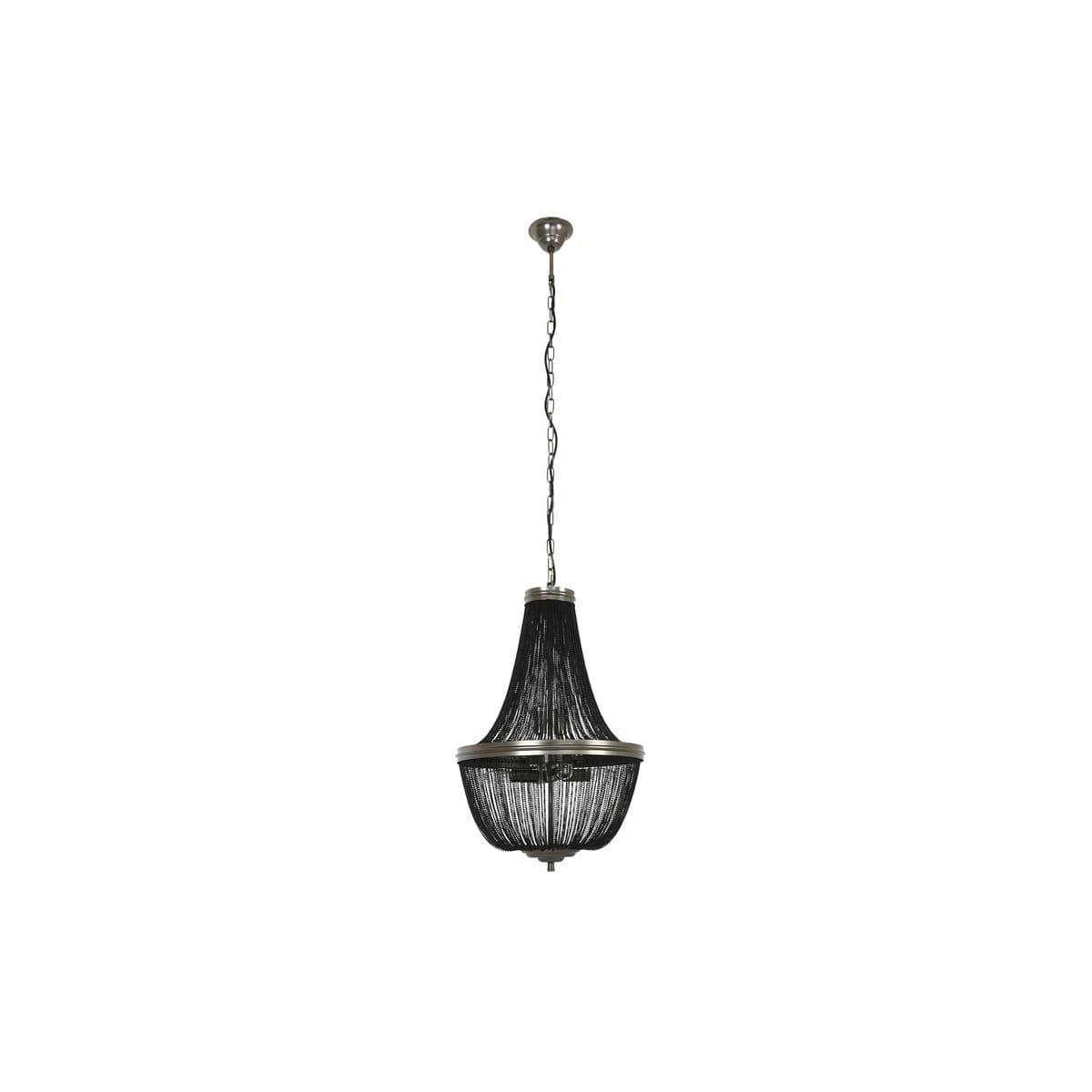 Moselle 8 Light Small Chandelier in Black-img-1