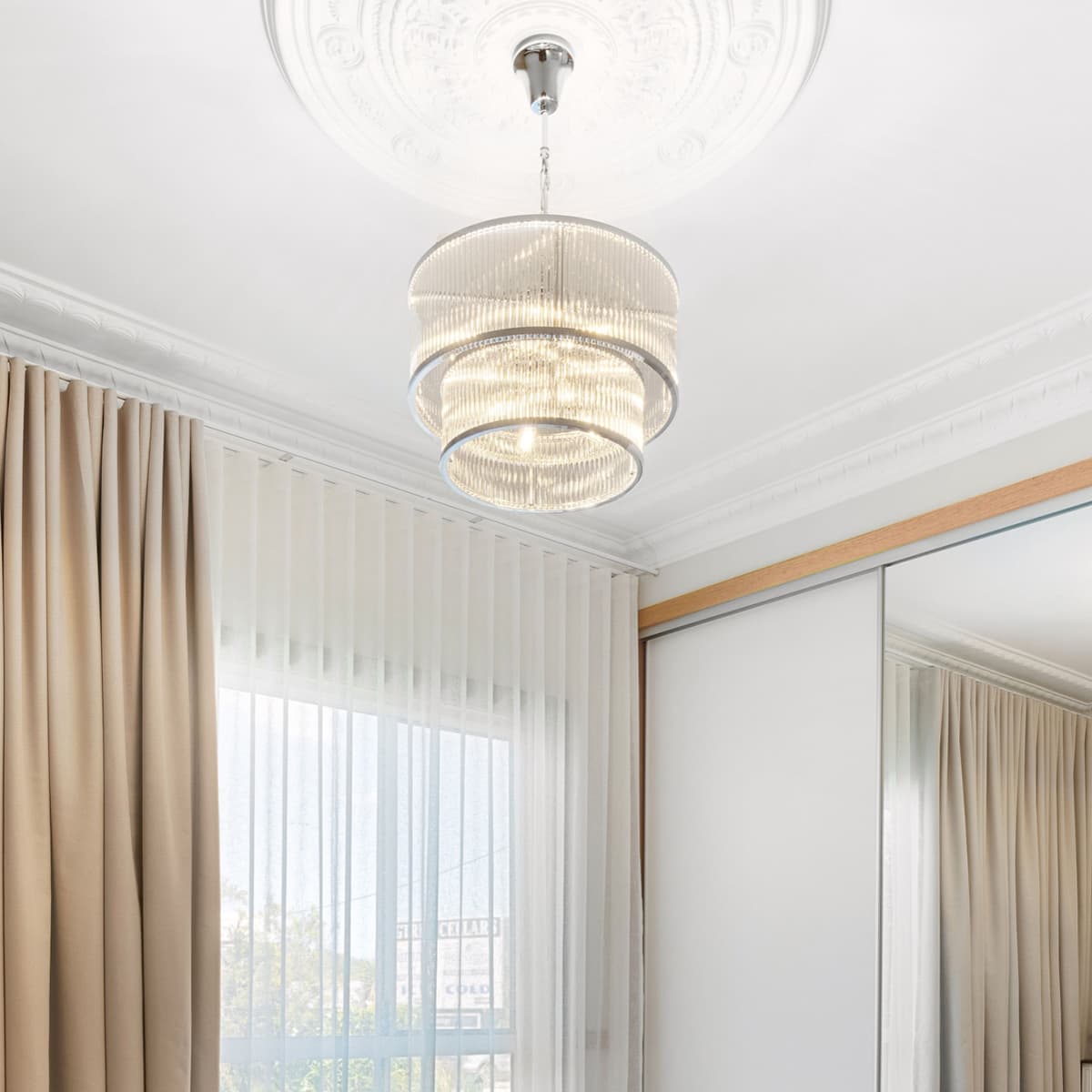 Corbelle 6+4 Light Pendant in Polished Chrome-img-3