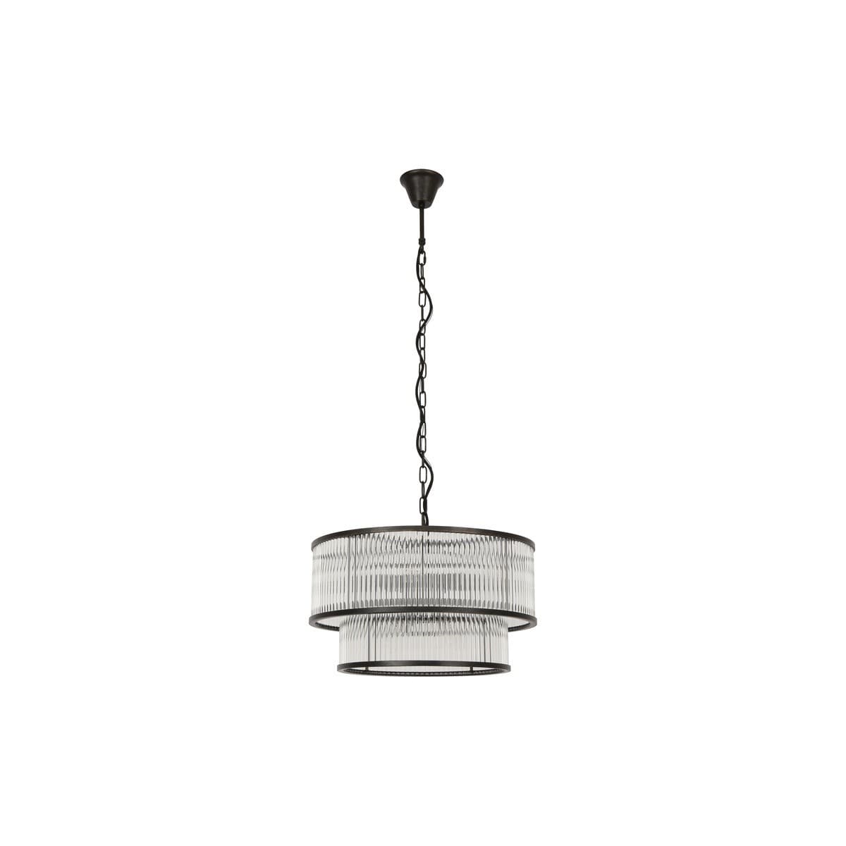 Corbelle 6+4 Light Pendant in Antique Black-img-1