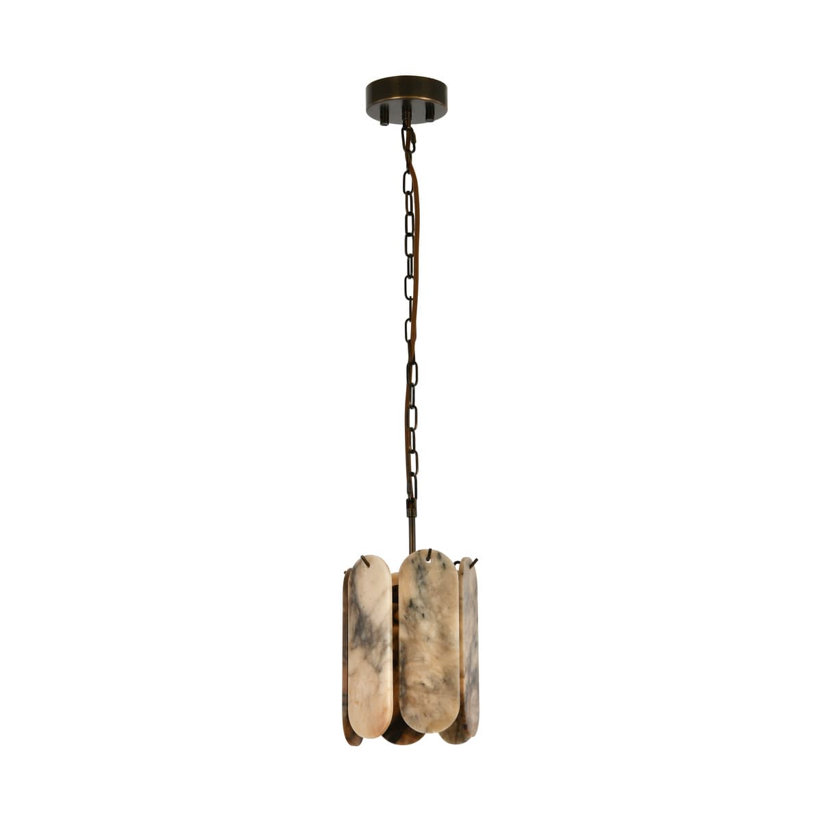 Made by Mayfair Vinci Pendant in Bronze with Hazel Alabaster-img-1