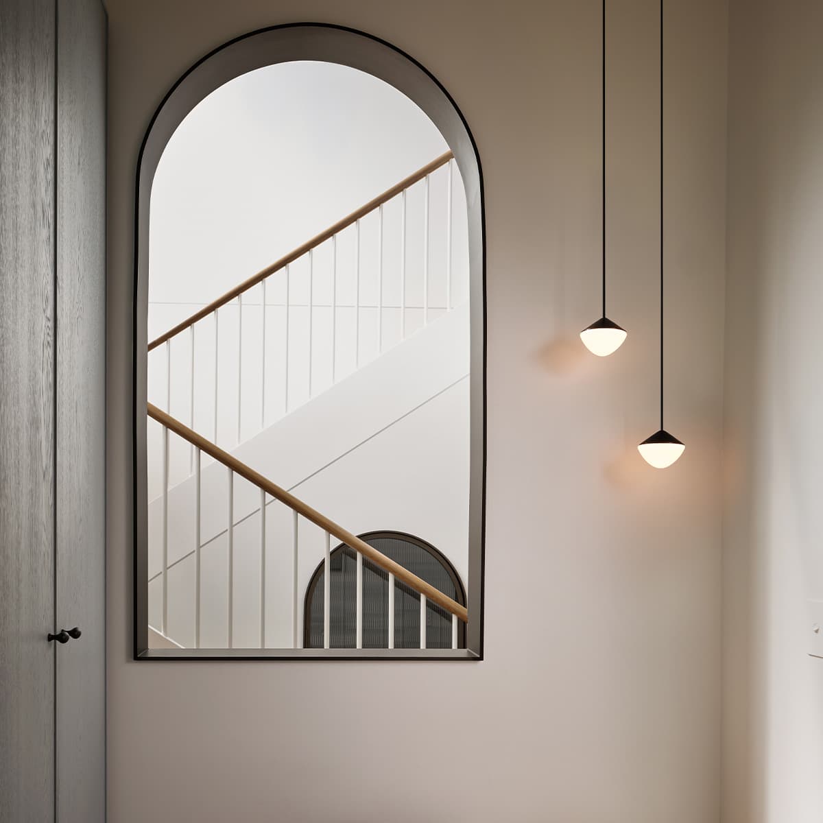 Oakleigh 1 Light Pendant in Bronze with Gloss Opal Glass-img-3