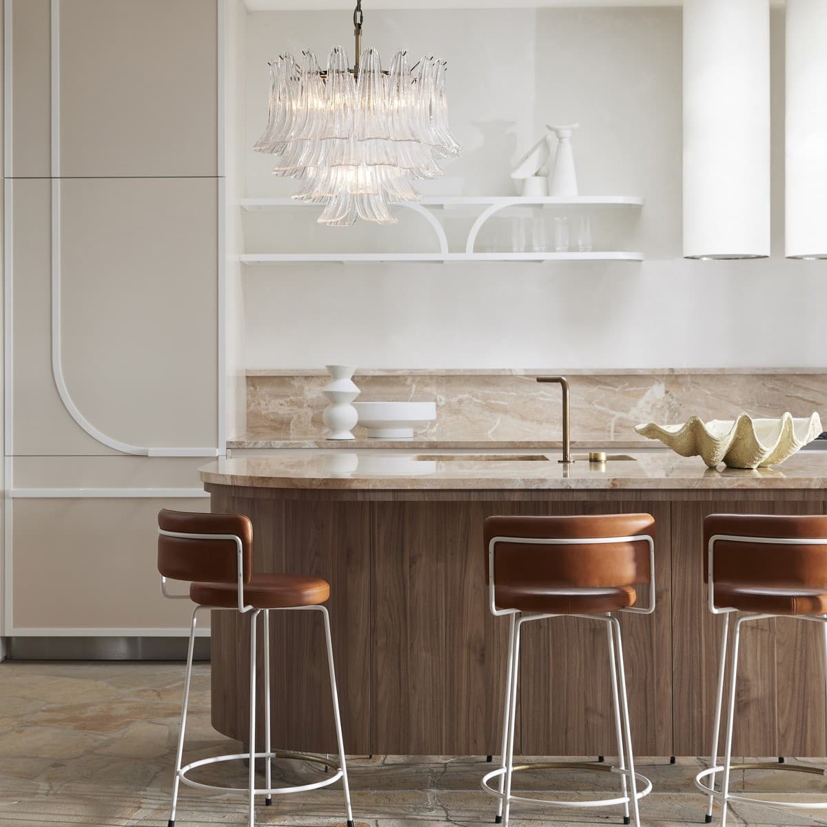 Aspen 5 Light Pendant or Close-To-Ceiling Fitting in Antique Brass with Clear Glass-img-3