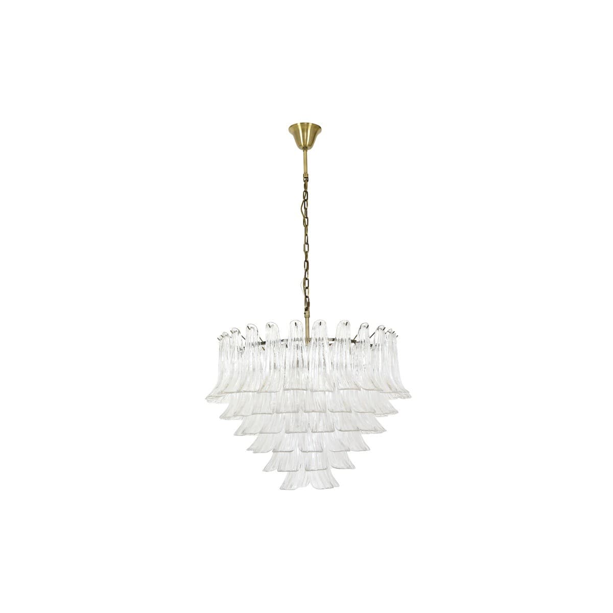 Aspen 10 Light Pendant or Close-To-Ceiling Fitting in Antique Brass with Clear Glass-img-1