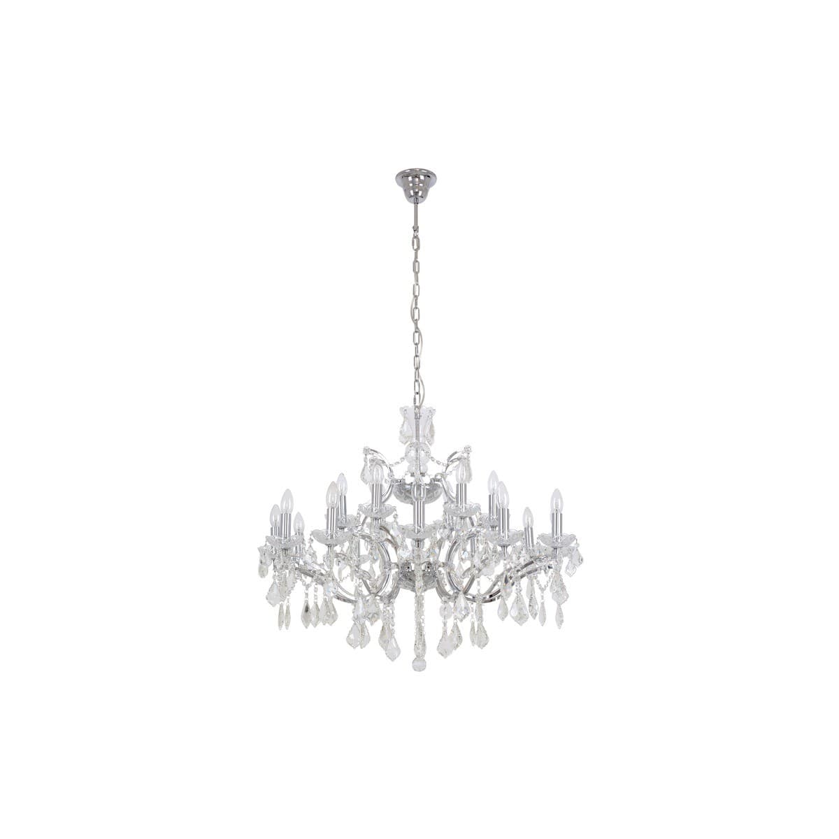 Winslow 12+6 Light Crystal Chandelier in Chrome-img-1