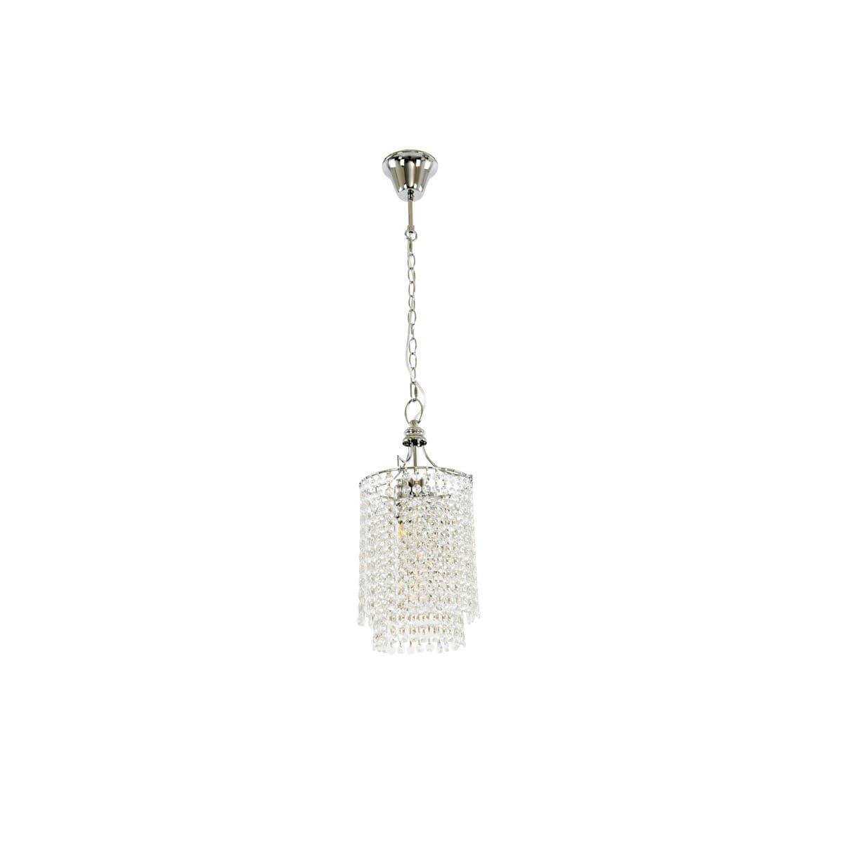 Sarita 3 Light Small Crystal Chandelier in Polished Chrome-img-1