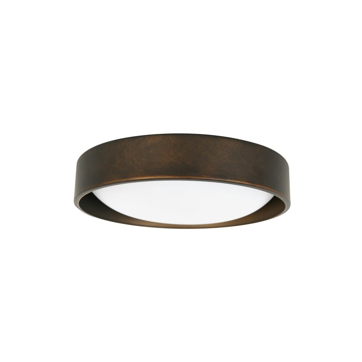 Uno 250mm 1 Light Flush Mount in Bronze-img-1