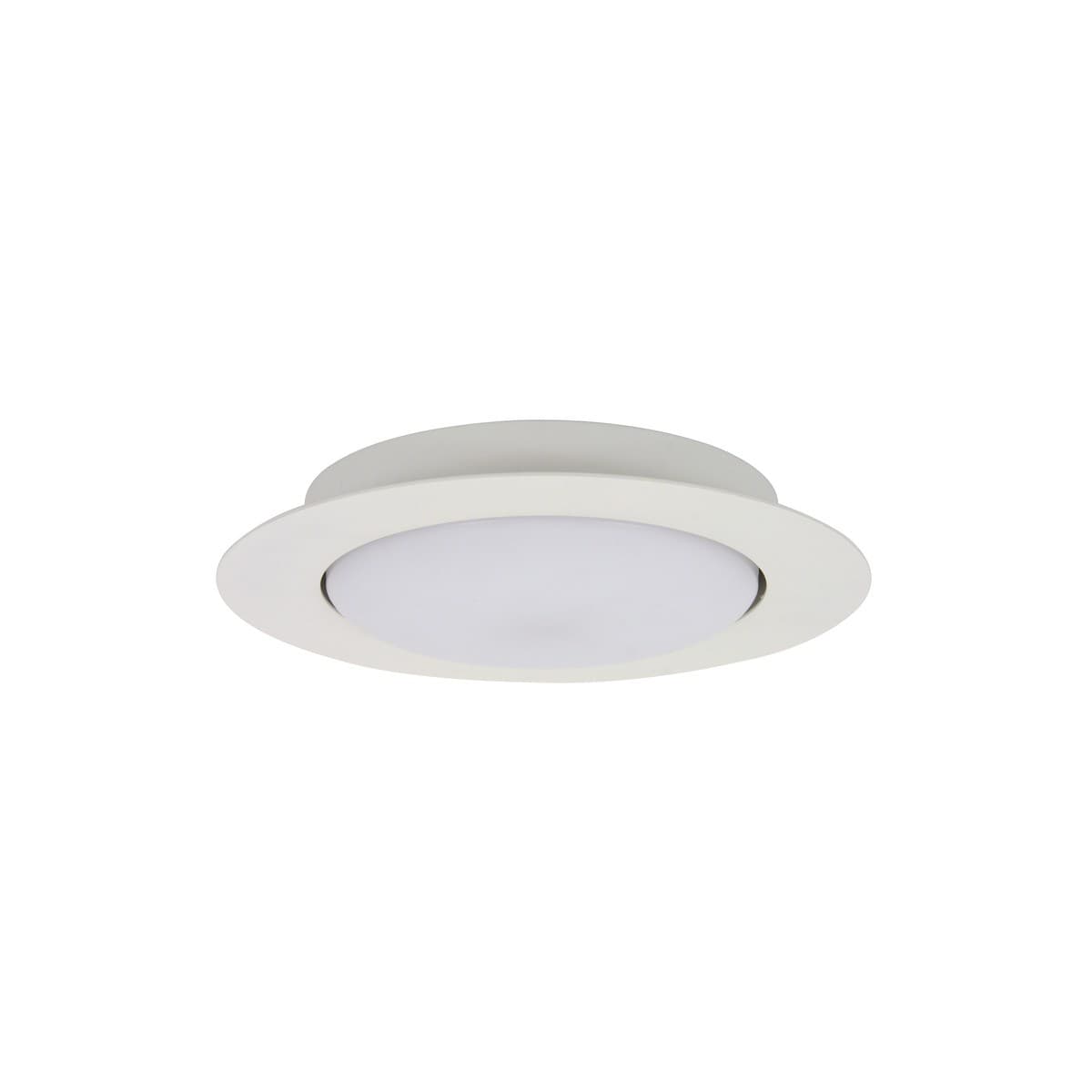 Stahl 300mm 1 Light Flush Mount in White-img-1