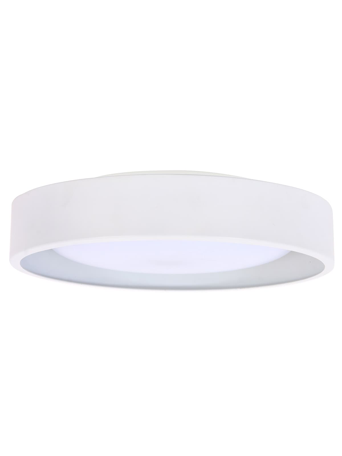 Uno 250mm 1 Light Flush Mount in White-img-1