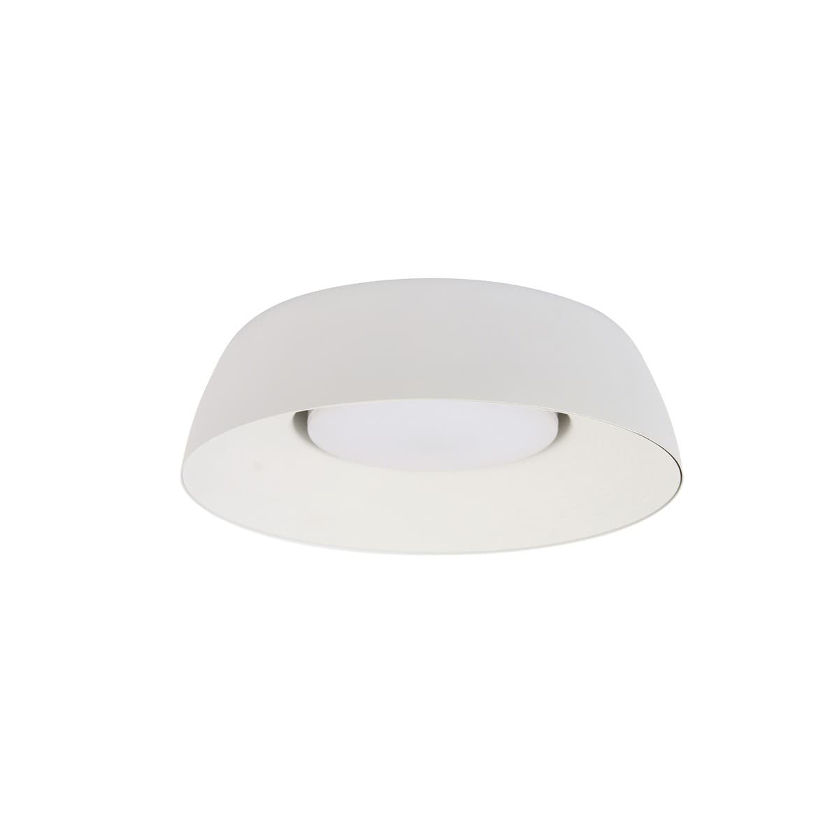Domo 300mm 1 Light Flush Mount in White