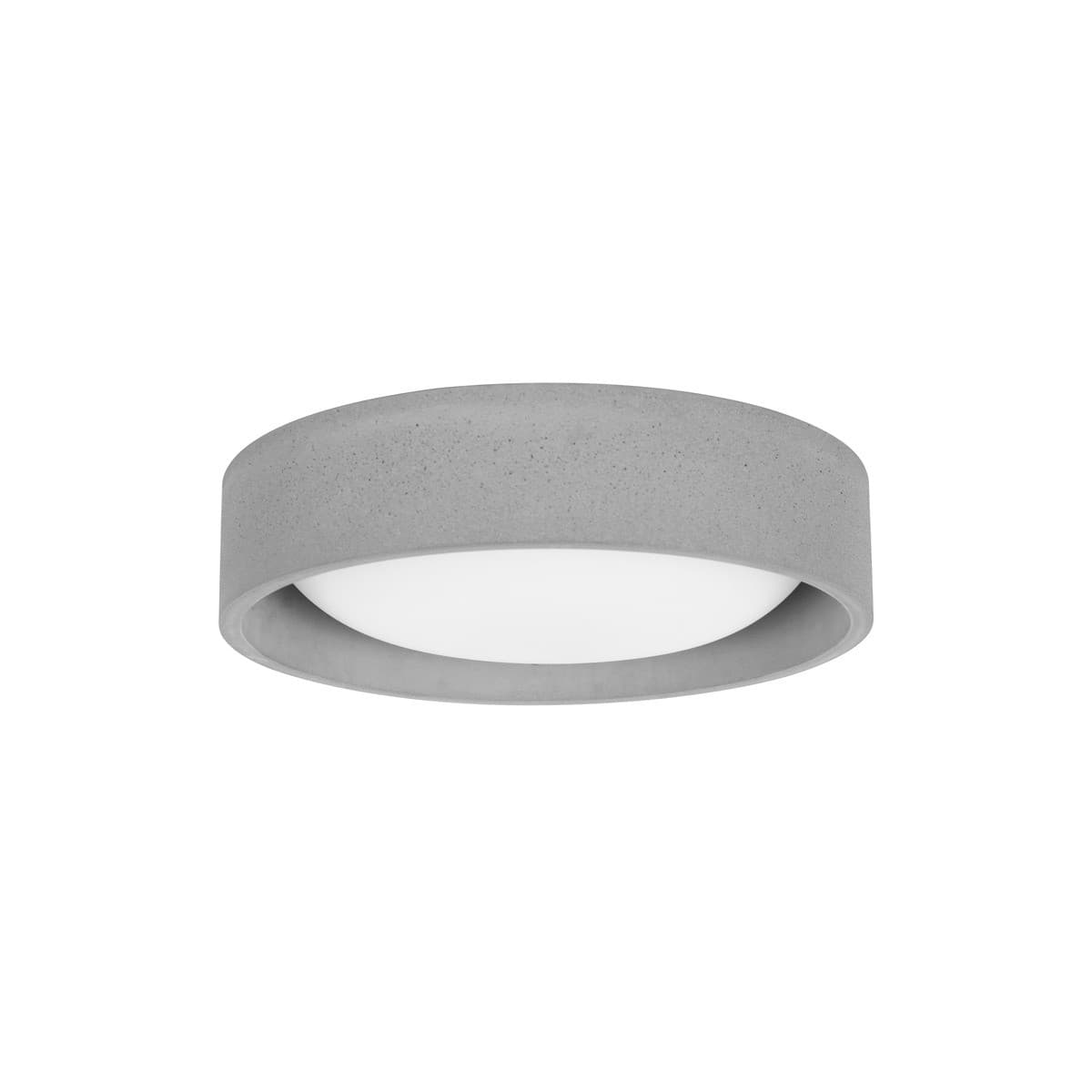 Uno 270mm 1 Light Flush Mount In Concrete-img-1