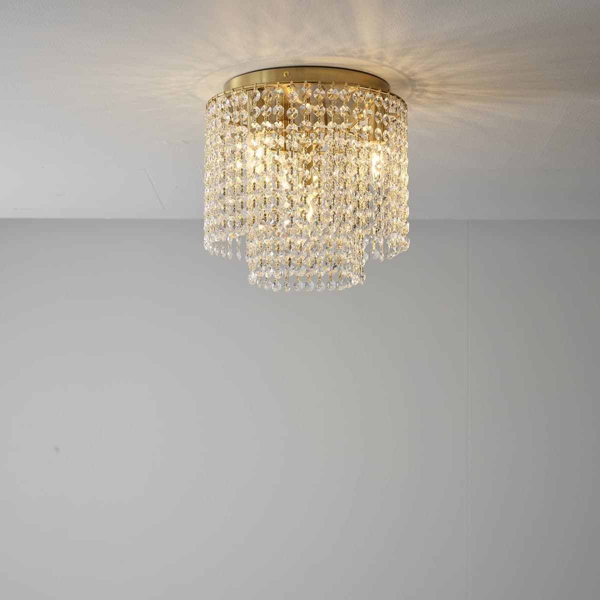 Sarita 300mm 4 Light Flush Mount in Aged Brass-img-2