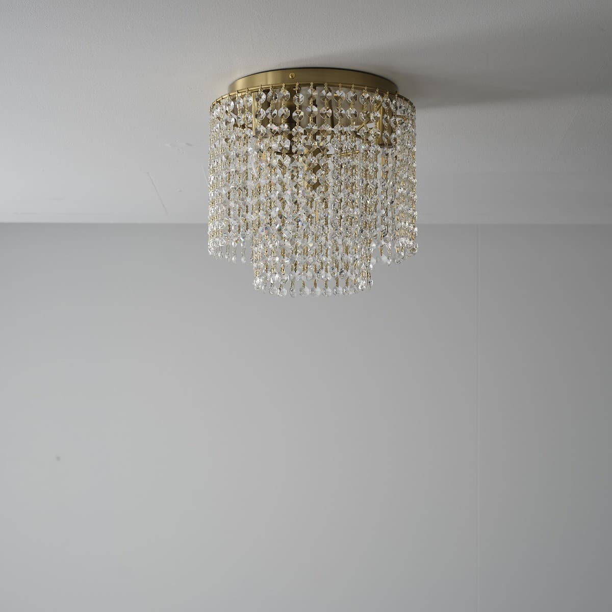 Sarita 300mm 4 Light Flush Mount in Aged Brass-img-3