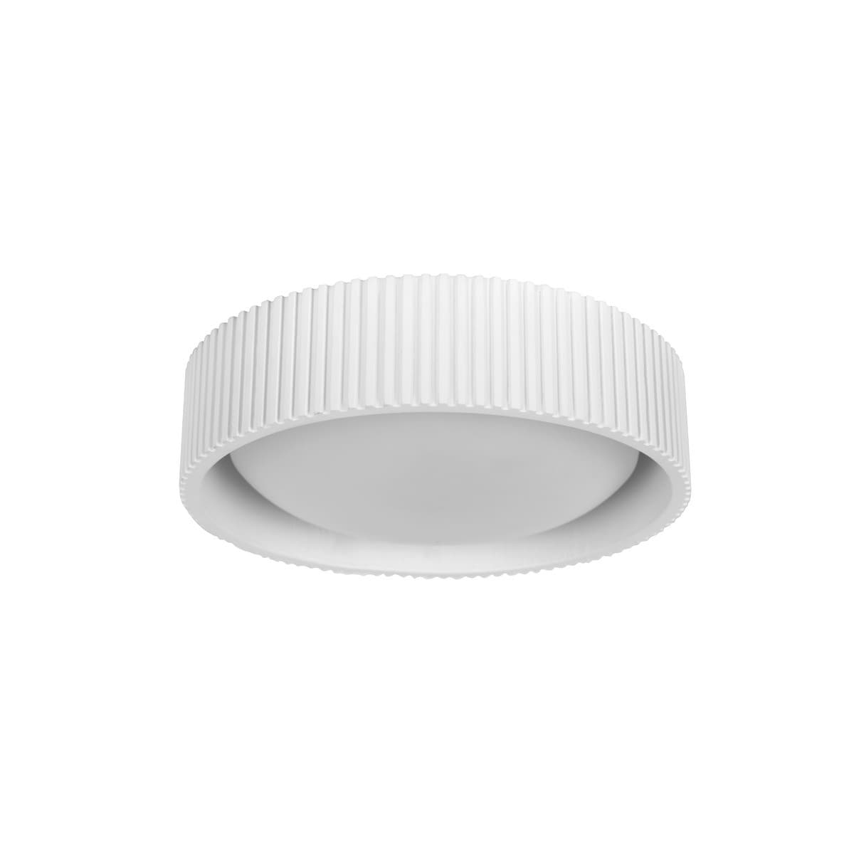 Cedar 270mm 1 Light Flush Mount in White-img-1