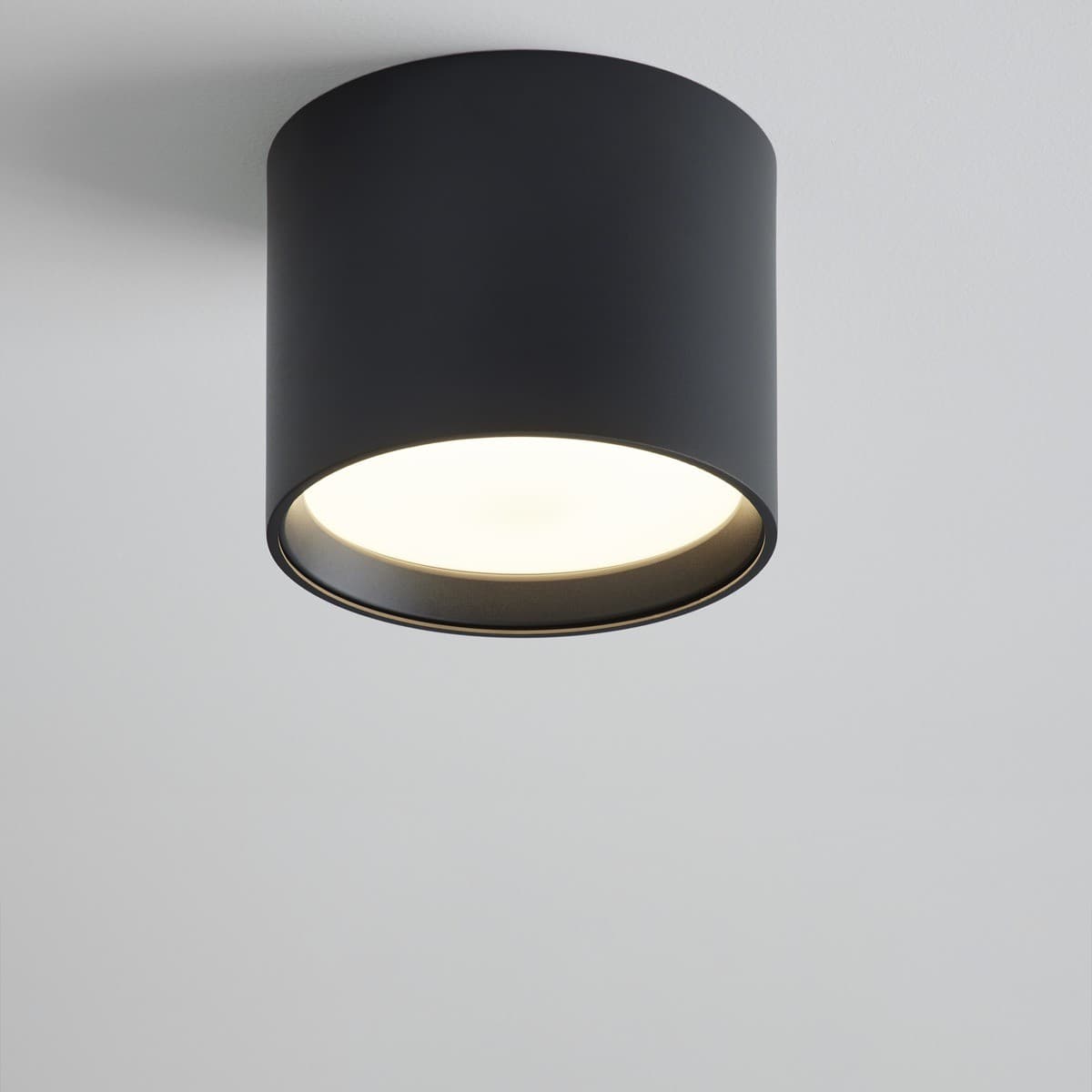 MFL Lunar 1 Light 175mm Flush Mount in Black