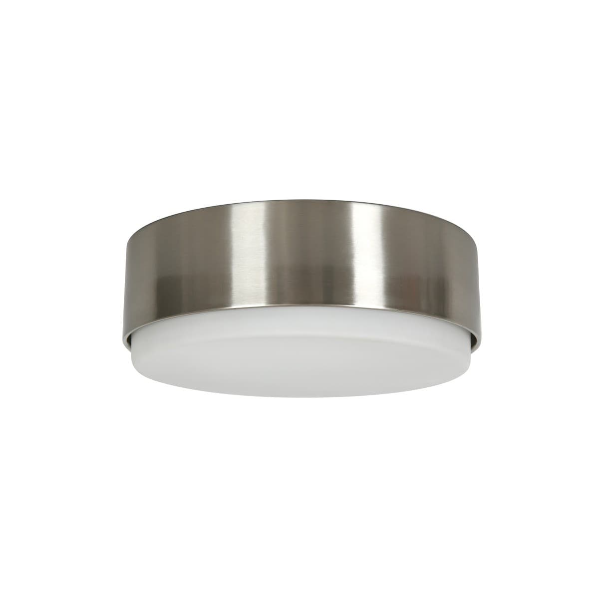 Bronx 1 Light 300mm Flush Mount in Nickel
