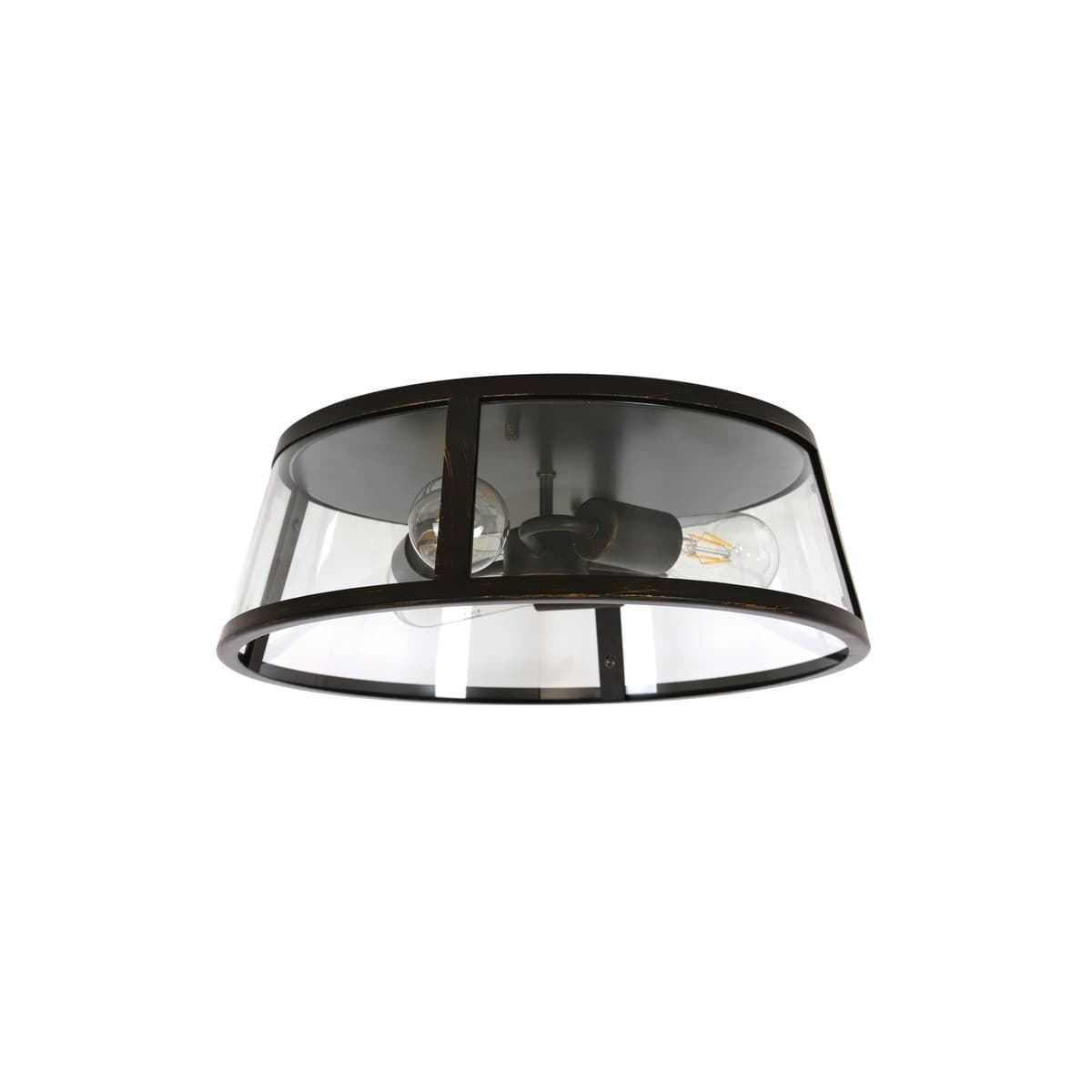 Westhampton 3 Light Flush Mount in Antique Black