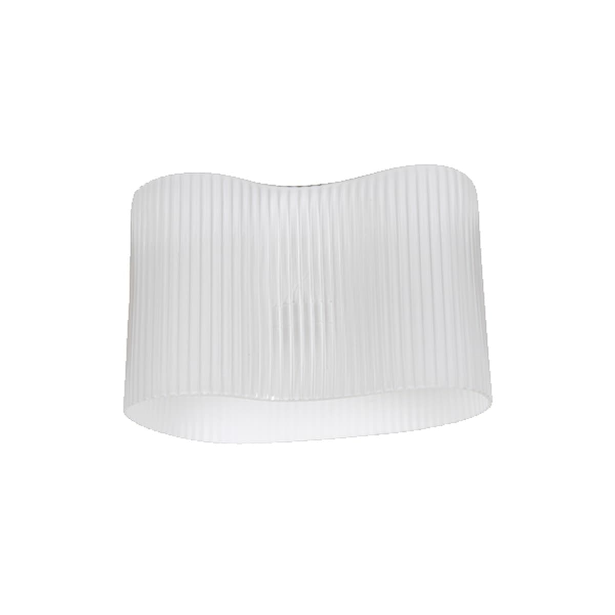 Aubrey 2 Light Flush Mount in White with Opal Ribbed Glass-img-1