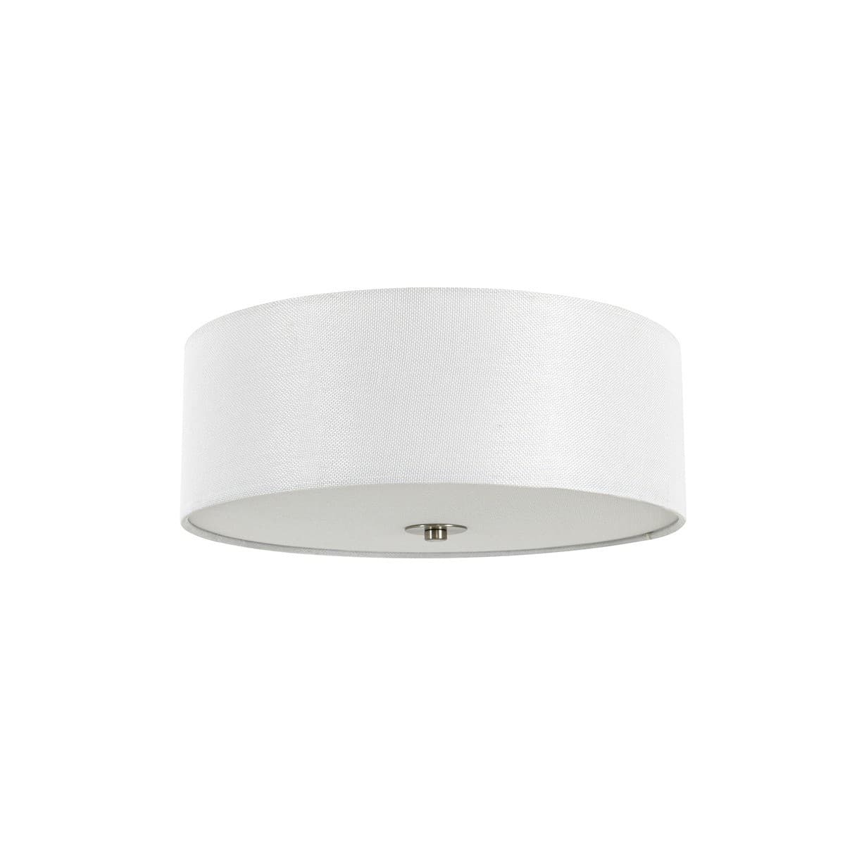 Elle 3 Light 400mm Drum Flush Mount in White-img-1