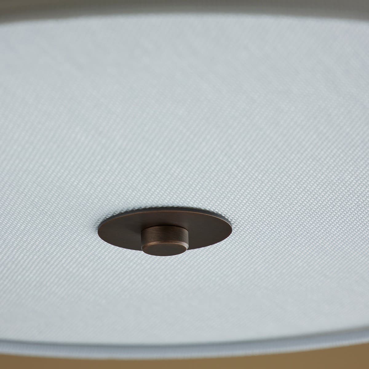 Elle 3 Light 400mm Drum Flush Mount in White-img-5