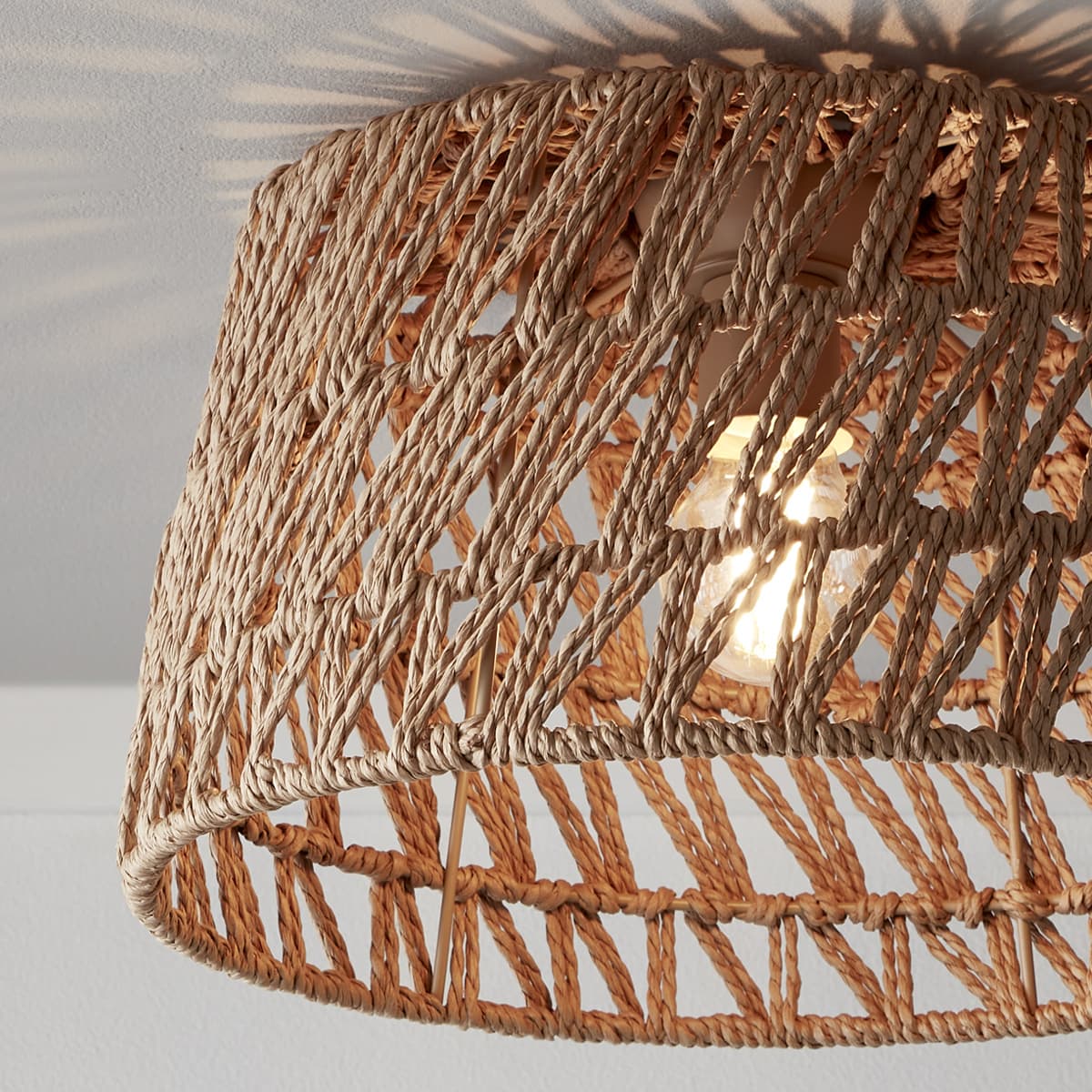 Byron 1 Light DIY Batten Fix in Natural Weave-img-4