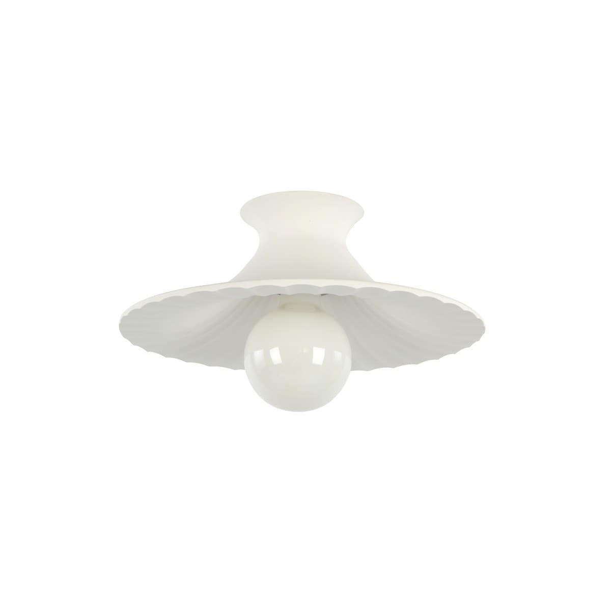 Abito 1 Light DIY Batten Fix in Ribbed White Gypsum