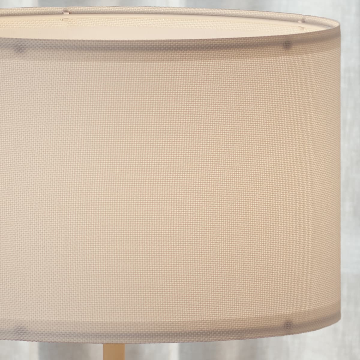 Sofia 300mm White Linen Drum Shade Fabric Only-img-4
