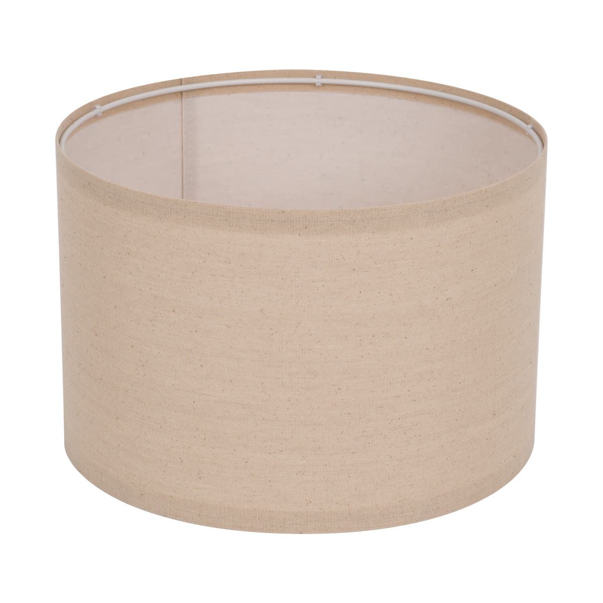 Sofia 300mm Oat Linen Drum Shade Fabric Only-img-1