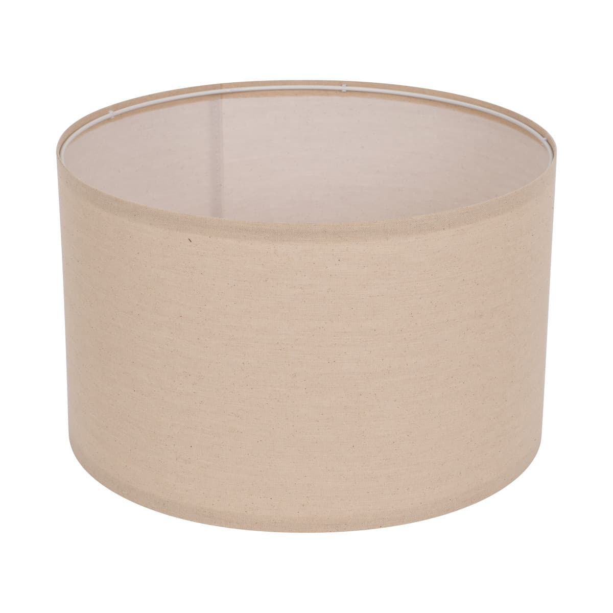 Sofia 400mm Oat Linen Drum Shade Fabric Only-img-1