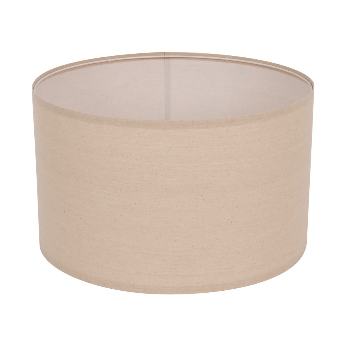 Sofia 500mm Oat Linen Drum Shade Fabric Only-img-1