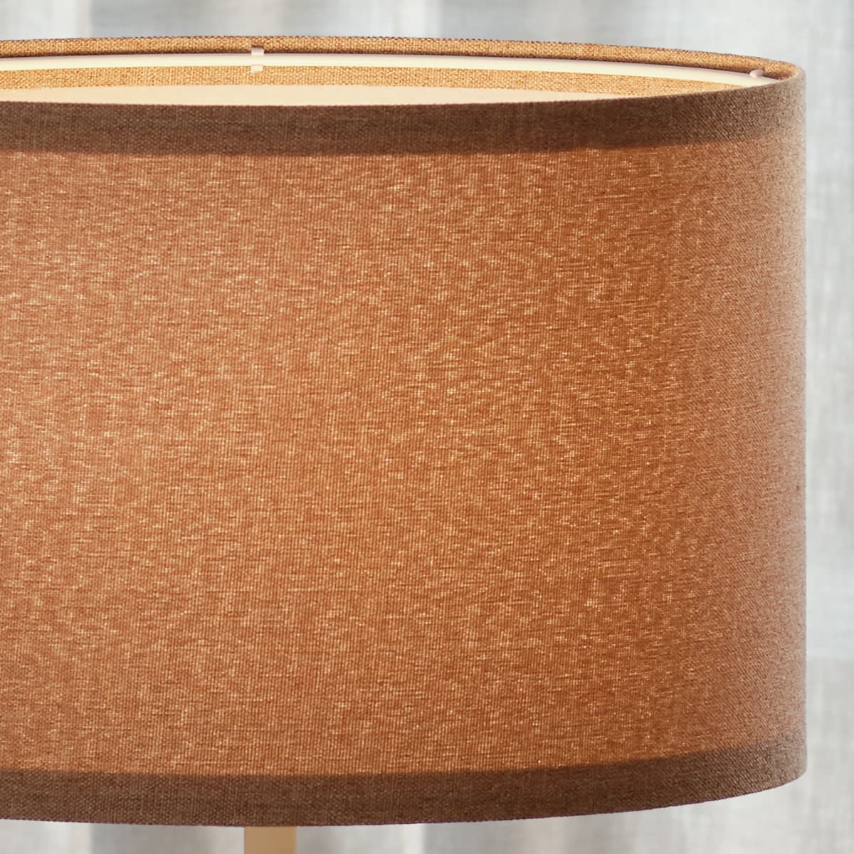 Sofia 400mm Tan Linen Drum Shade Fabric Only-img-3