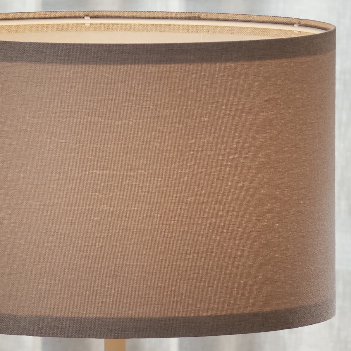 Sofia 400mm Grey Linen Drum Shade Fabric Only-img-3